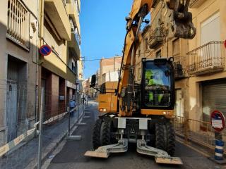 Obres de remodelació del Camí de Valls