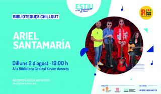 Cartell del primer concert Chiloout 2021 amb Ariel Santamaria