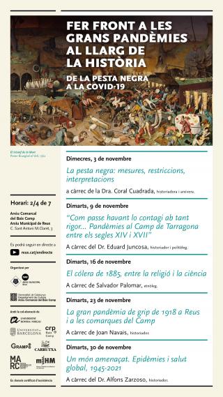 Cartell cicle de conferències sobre pandèmies