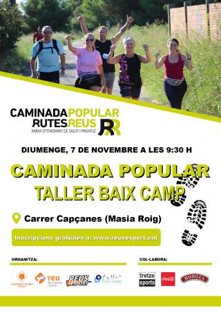 Cartell caminada Taller Baix Camp