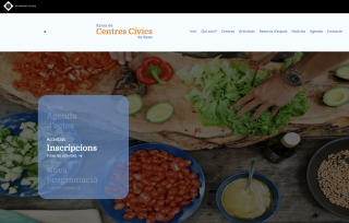 Imatge de la nova pàgina web de Centres Cívics