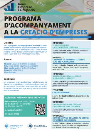 Cartell programa acompanyament empreses Mas Carandell