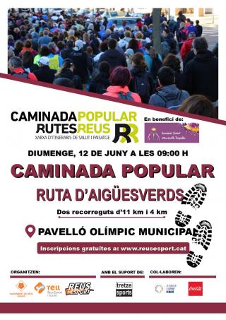 Cartell caminada popular d'Aigüesverds 2022