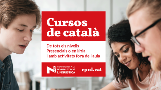 Cartell nous cursos català al setembre