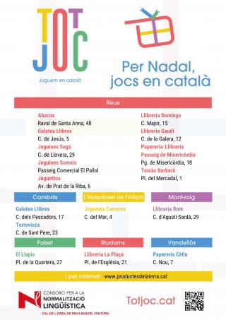 Cartell Totjoc, campanya per promoure els jocs en català