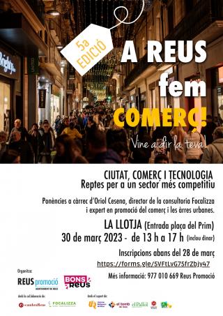 Cartell de la Jornada A Reus fem comerç!