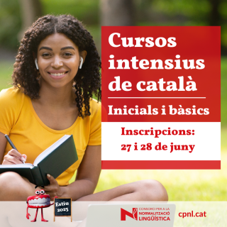 Cartell inscripció curs intensiu de català