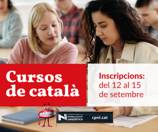 Cartell inscripcions cursos de català 2023