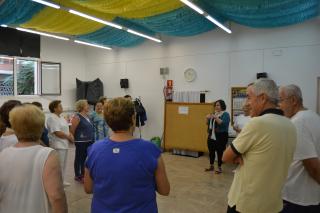 Imatge de la sessió de benvinguda a les activitats de la gent gran d'aquest curs al Centre Cívic Ponent