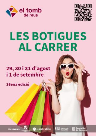 Cartell campanya Les Botigues al Carrer a Reus 2018