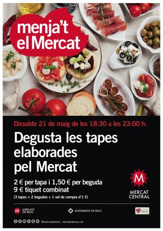 Cartell de la 6a edició de «Menja't el Mercat»