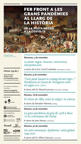 Cartell cicle de conferències sobre pandèmies