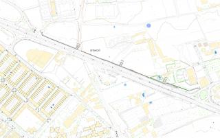 Plànol de les noves voreres de l'avinguda de Tarragona
