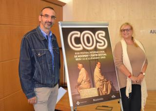 Imatge de la presentació del COS 2015 amb Lluís Graells i Montserrat Caelles