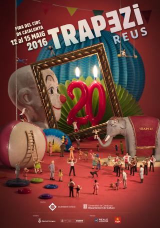 Cartell de la 20ª edició de Trapezi-Fira del Circ de Catalunya, Reus 2016