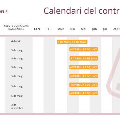 Accedeix a Calendari contribuent 2025