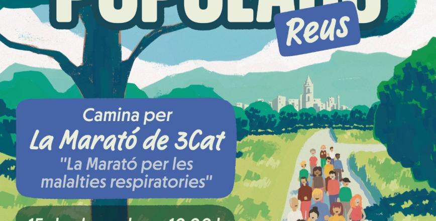 Cartell caminada popular per la Marató