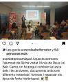 Notícia que l'escola Teresa Miquel i Pàmies va publicar a la Instagram