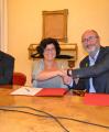 Imatge de la signatura de l'acord entre la Generalitat i l'Ajuntament de Reus en l'àmbit del benestar