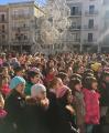 Imatge de la cantada de La Gran Nadala a la plaça del Mercadal aquest divendres