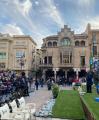 Un moment de l'acte d'inauguració, que ha tingut lloc aquesta tarda al Mercadal.