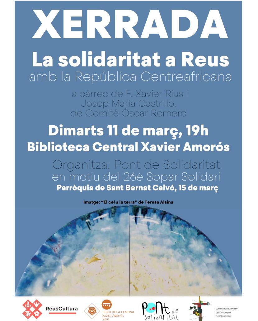 Xerrada «La solidaritat a Reus amb la República Centreafricana»E