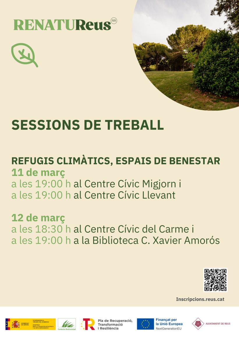 Sessions de treball: Refugis climàtics, espais de benestar