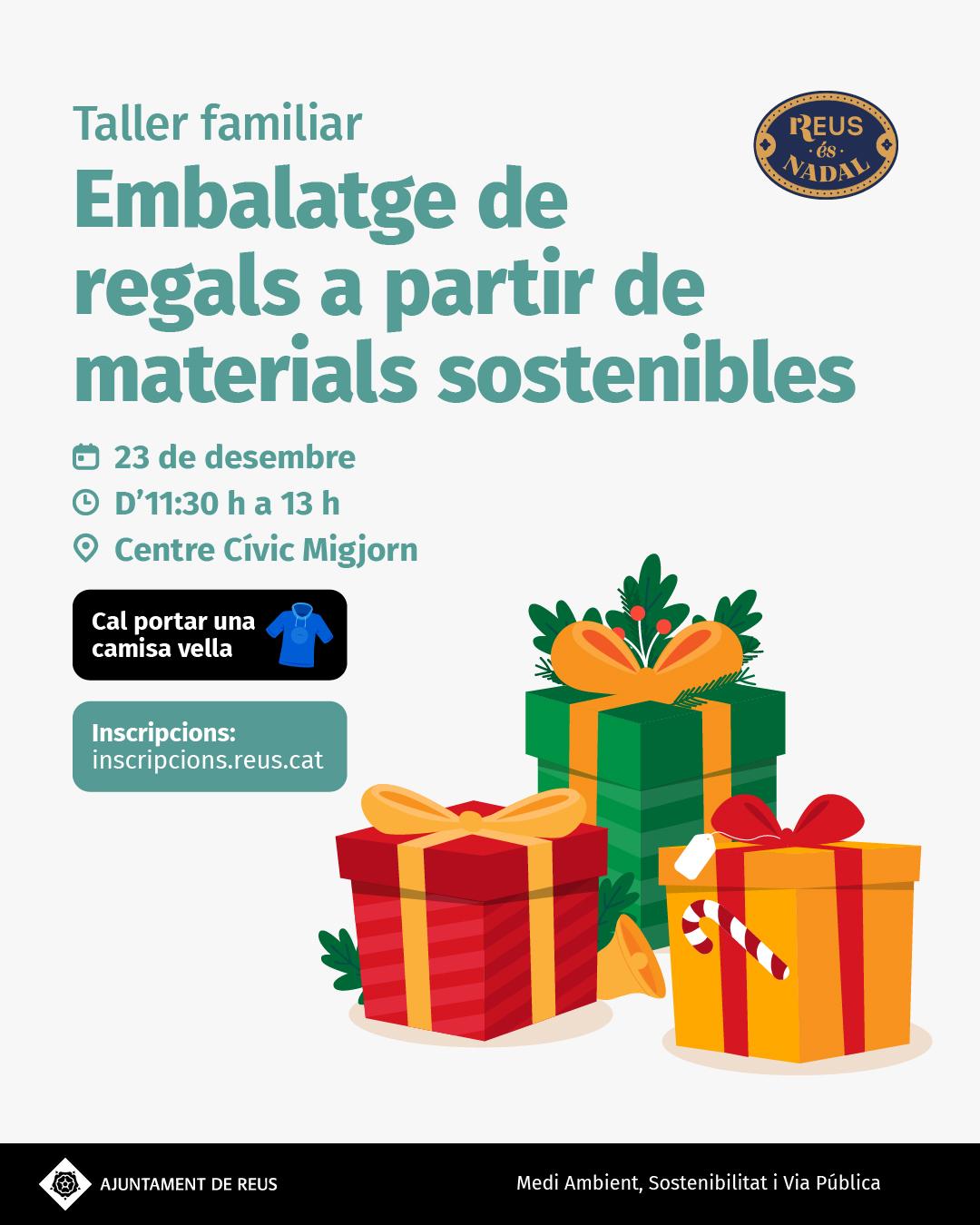 Embalatge de regals a partir de materials sosteniblesE