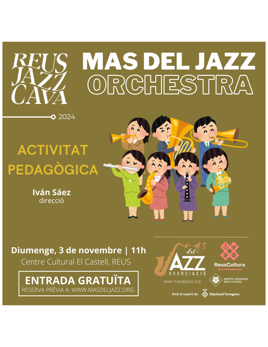 Reus Jazz Cava · Activitat pedagògica · Mas del Jazz OrchestraE