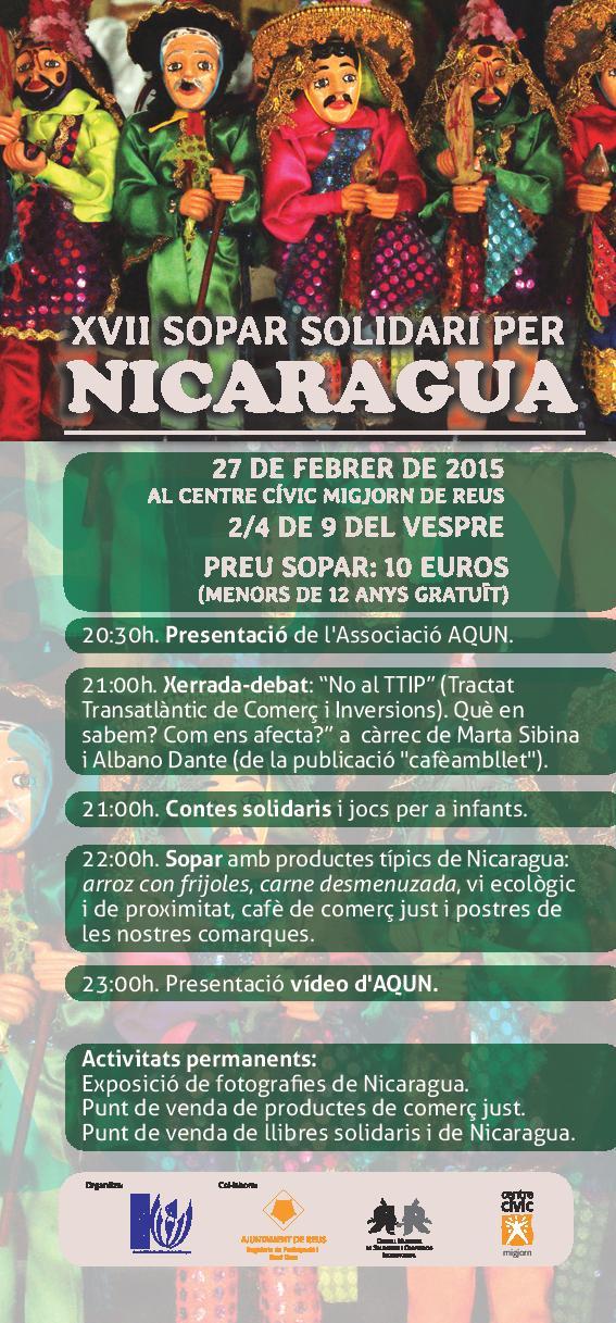 XVII Sopar Solidari per Nicaragua