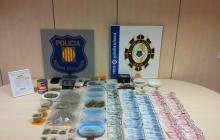 Tres detinguts en un dispositiu conjunt contra el tràfic de marihuana i haixix en un local de Reus