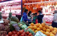 Foto de la la 3a Gimcana de l'alimentació saludable al Mercat Central