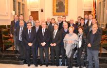 Foto oficial de la recpeció a la nova Junta Directiva del CF Reus Deportiu.