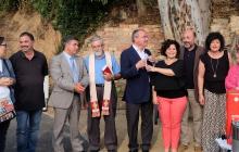 Imatge de l'acte de presentació de les millores realitzades al barri Montserrat