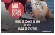 Cartell Marató Donació Sang Reus 2018