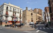 Imatge de l'estat actual de la plaça de la Sang de Reus