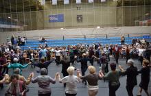 Una imatge de la Festa de la Gent Gran, al Pavelló Olímpic