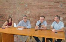 Foto de la roda de premsa de presentació a Cal Massó