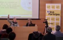 Imatge d'arxiu d'un taller participatiu a l'antic hospital el març passat a l'edició 2018 dels Pressupostos participatius