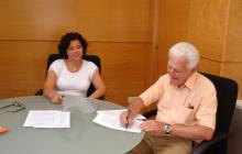Signatura del conveni Ajuntament de Reus-Banc d'Aliments
