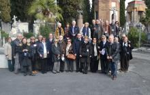 Homenatge a Marià Fortuny al Cementiri del Verano a Roma