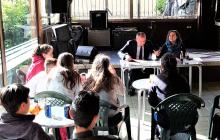 Imatge de la sessió de retorn final del Consell Municipal de Joves de Secundària 2017