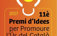 Cartell de l’11è Premi d’Idees per Promoure l’Ús del Català