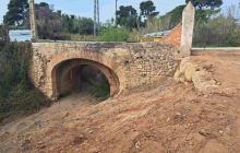 Obres de recuperació del pont de Calderons