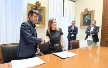 Signatura del protocol marc entre l’Ajuntament de Reus i la URV
