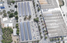 Instal·lació solar fotovoltaica dipòsit de vehicles