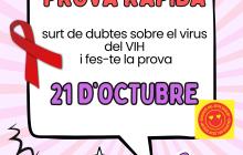 Cartell Dia de la prova ràpida VIH Reus