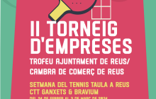 Cartell II Torneig Empreses Tennis Taula